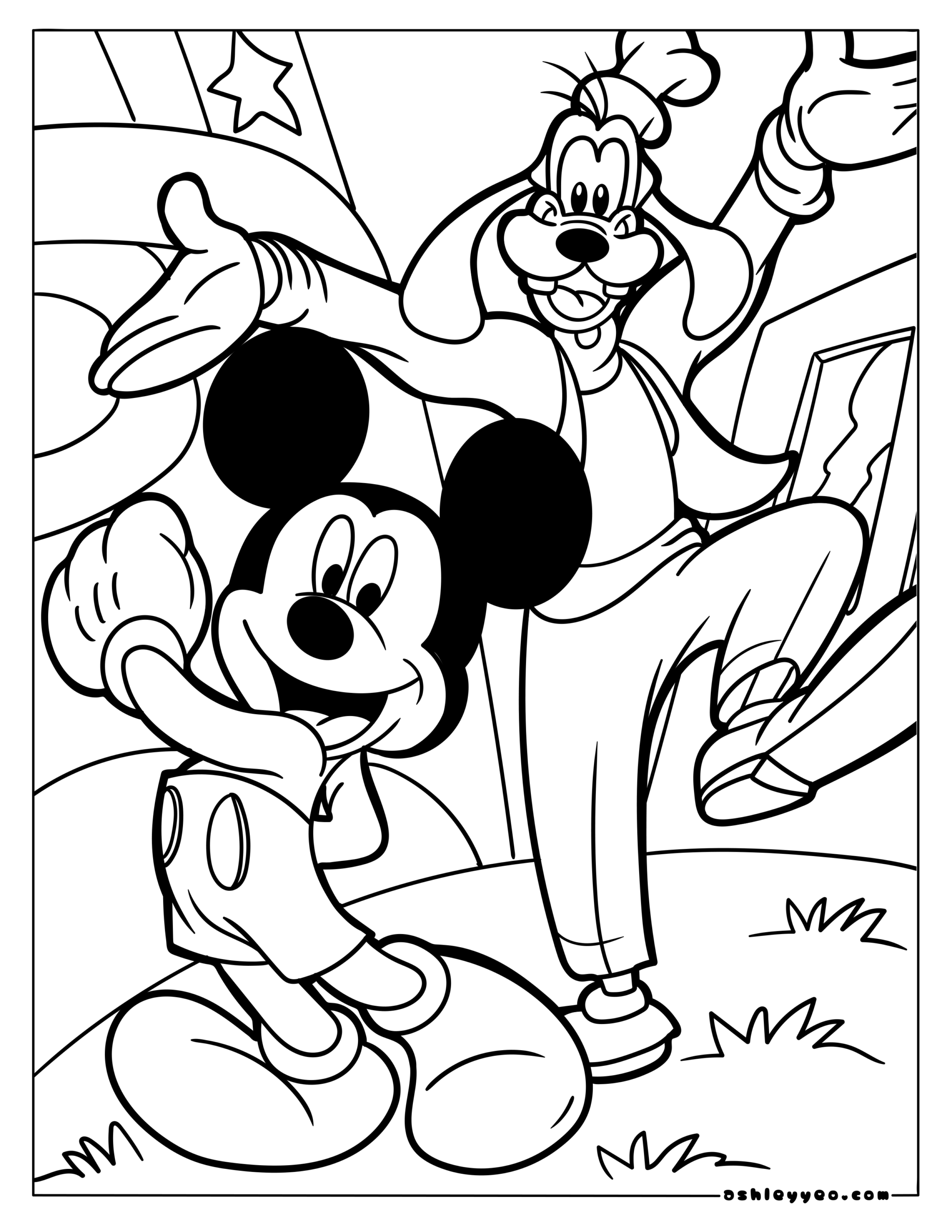 mickey mouse coloring sheets printable