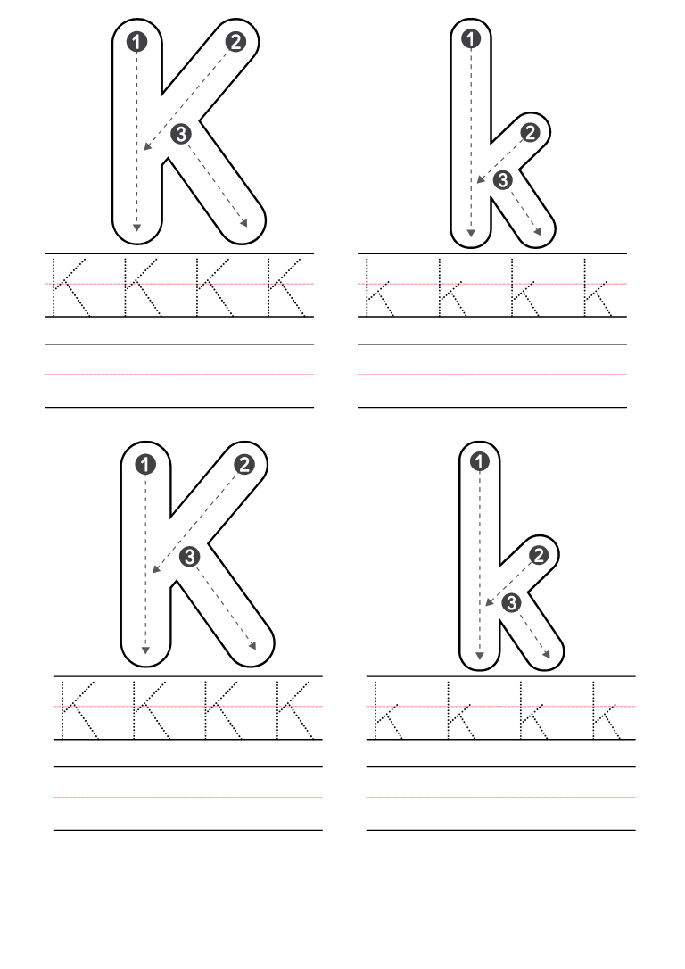 Letter K Worksheets For Preschool