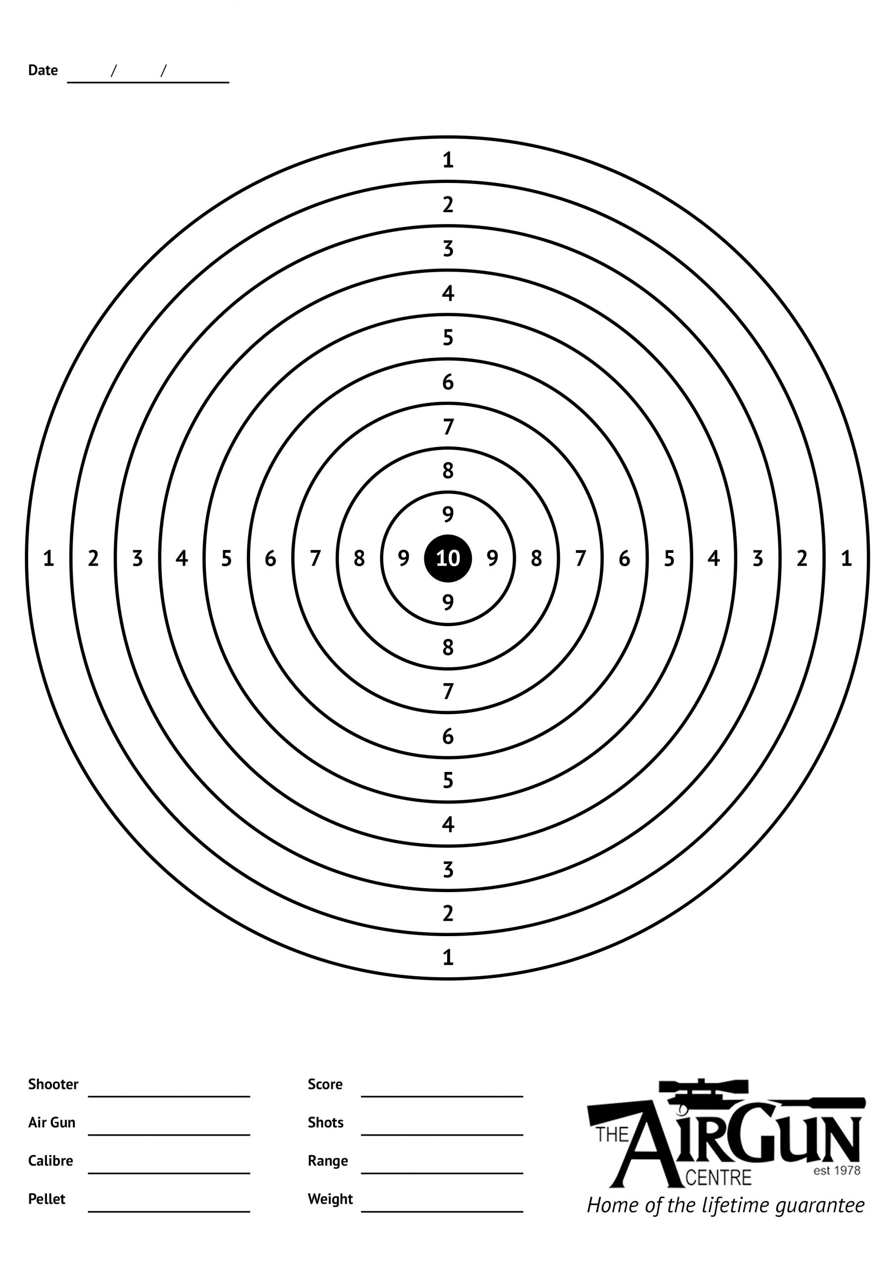 printable targets for shooting