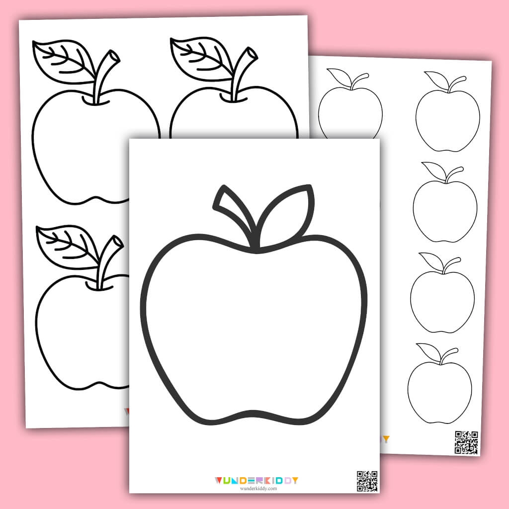 apple worksheets preschool