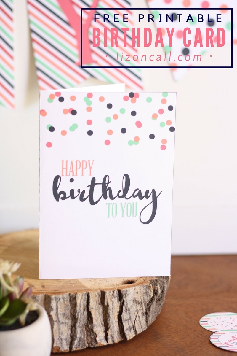 printable happy birthday card
