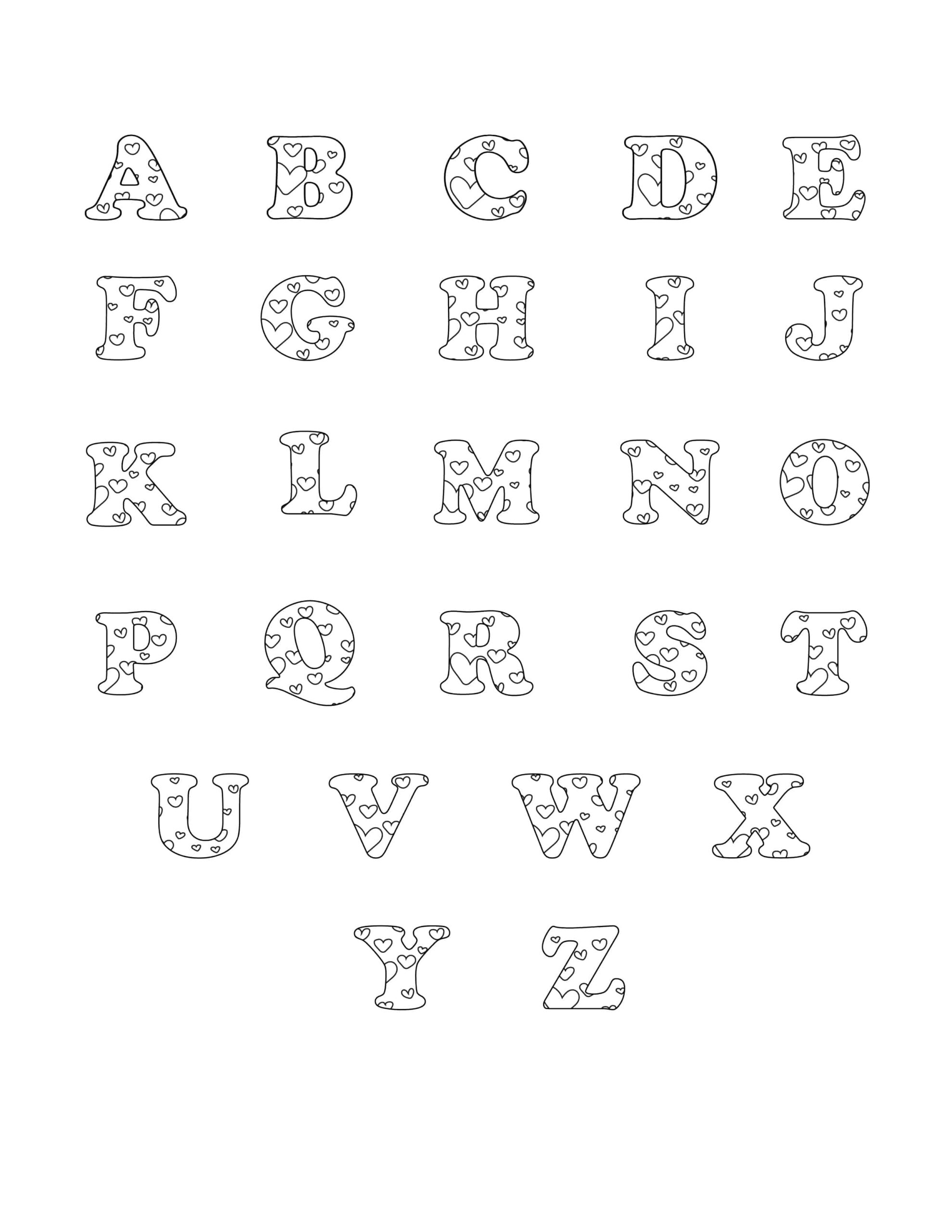 Free Printable Bubble Letters Valentine