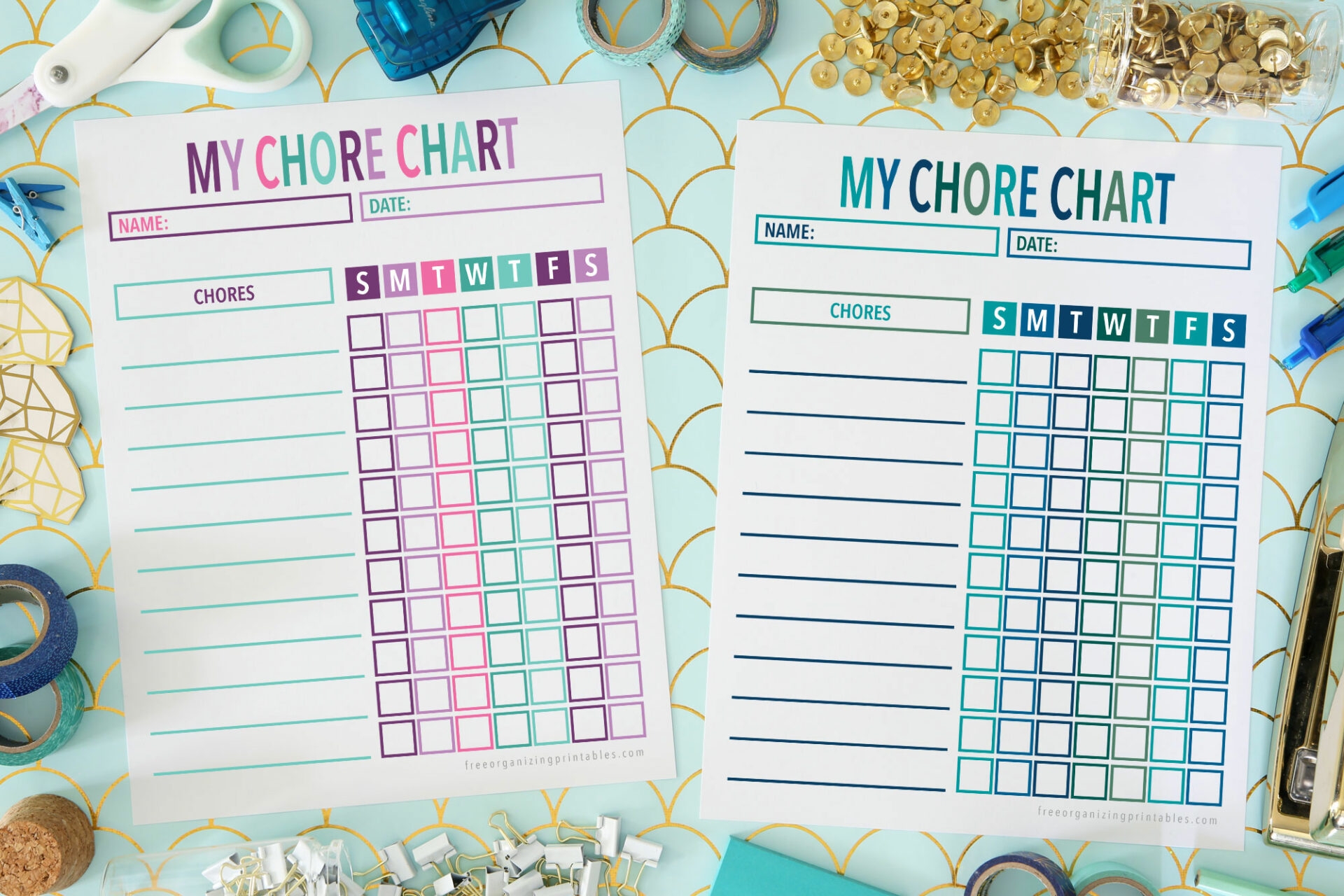 free printable chore chart
