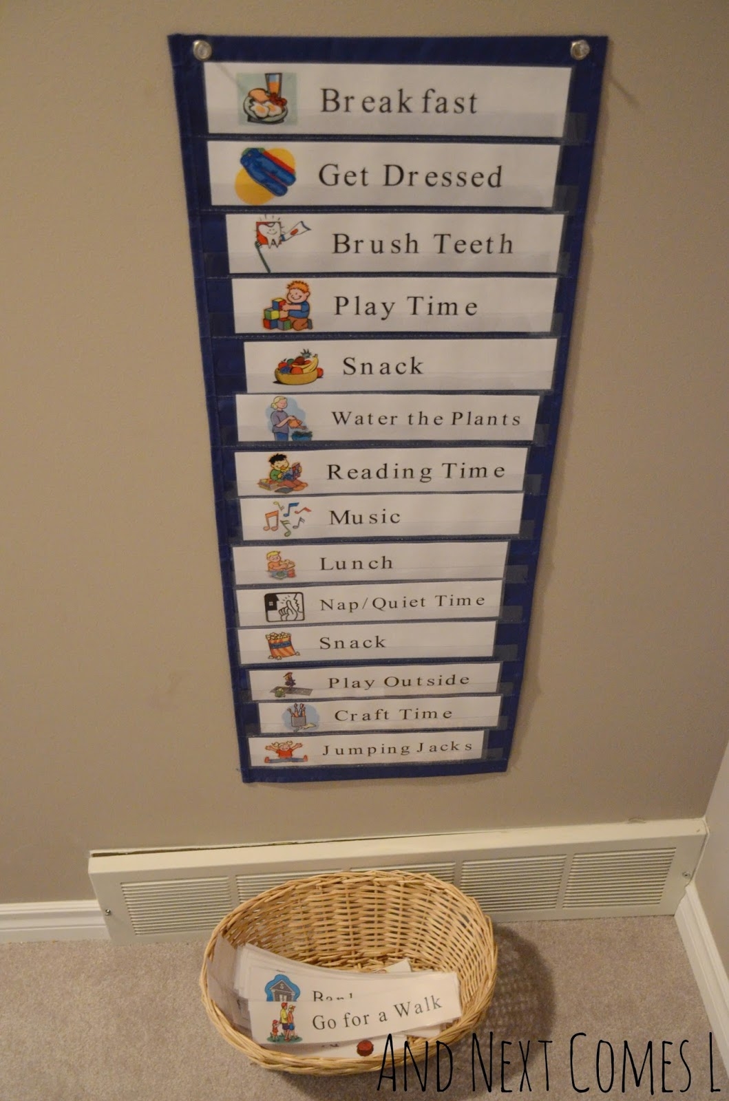 Free Printable Pocket Chart Schedule