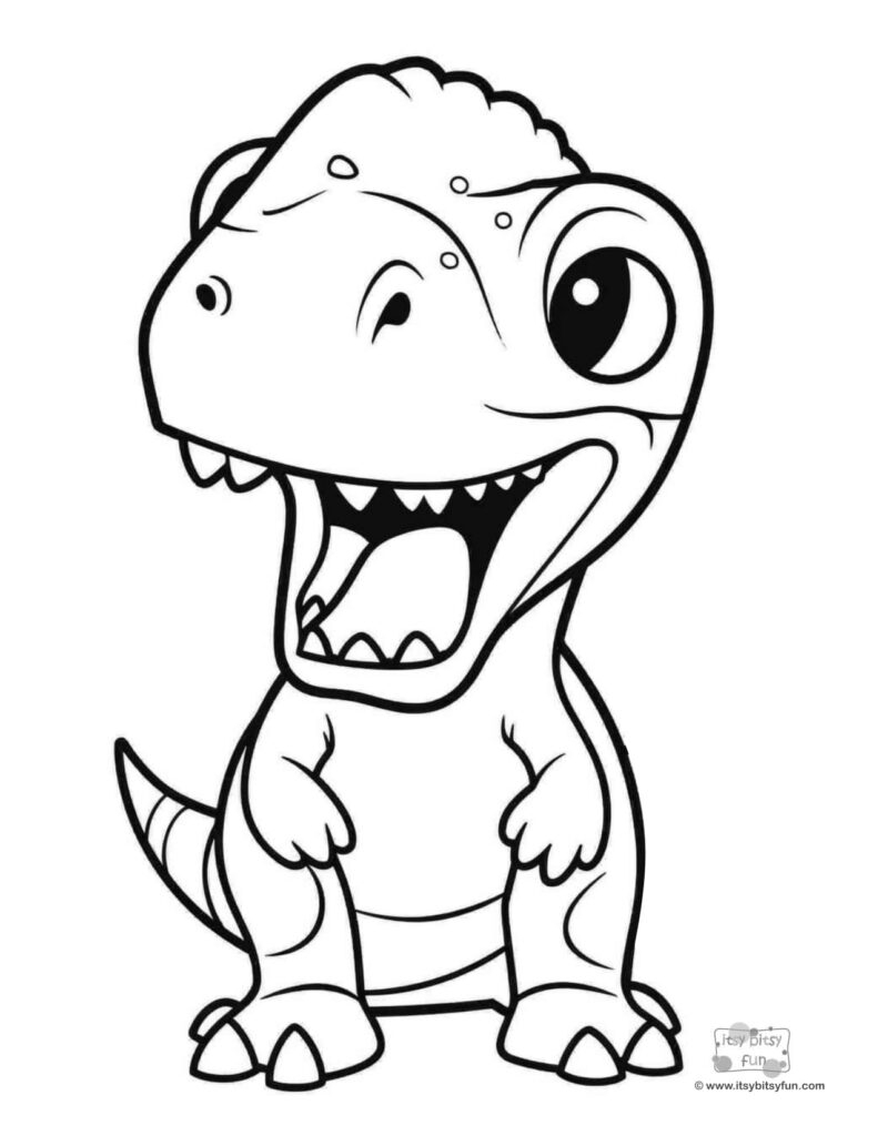 dinosaur printable coloring pages