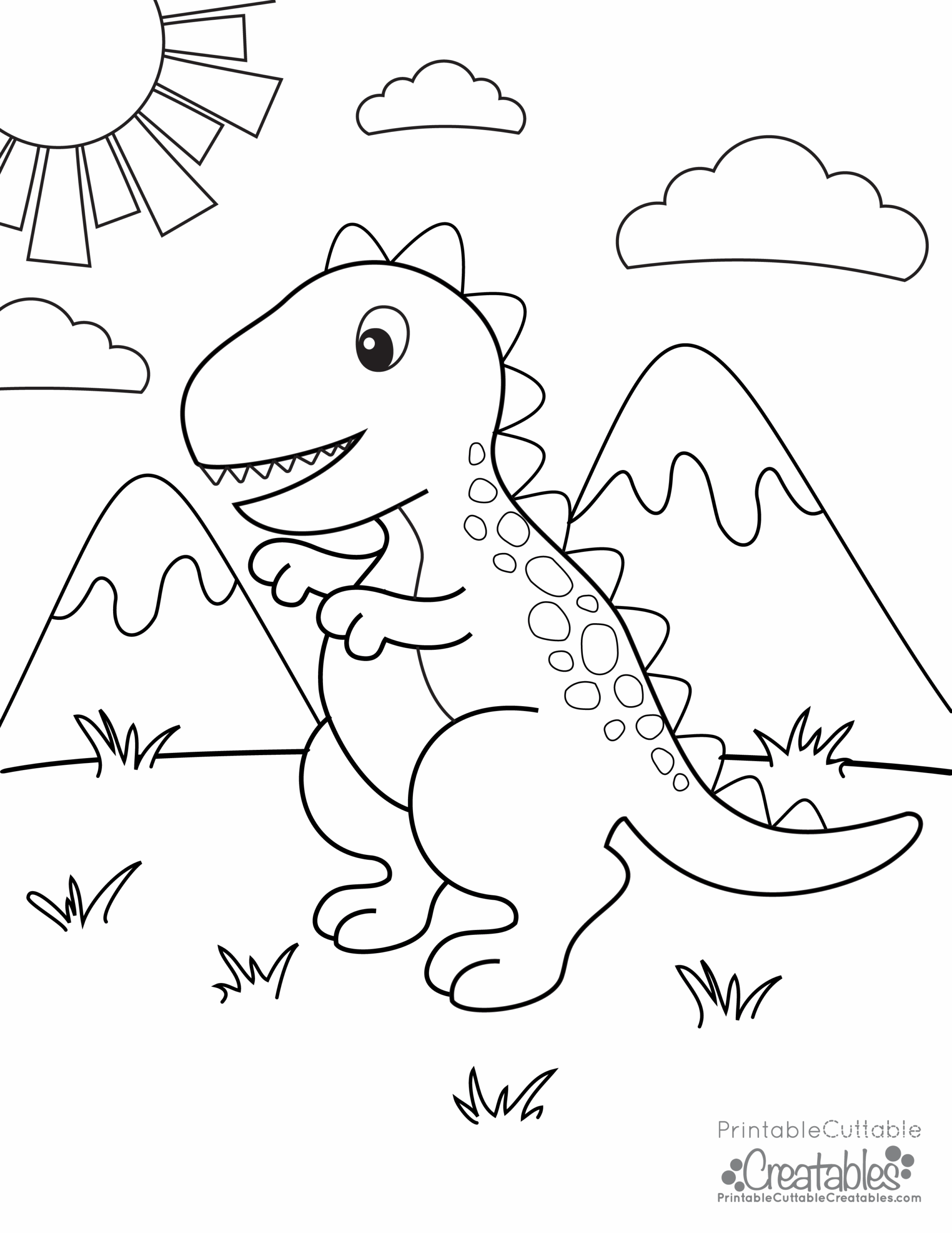 free printable dinosaur coloring pages