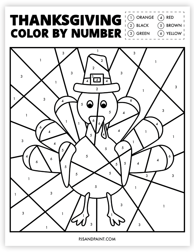 free printable thanksgiving color sheets for classroom