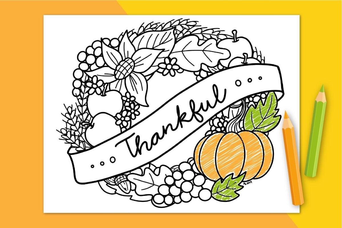 free printable thanksgiving coloring