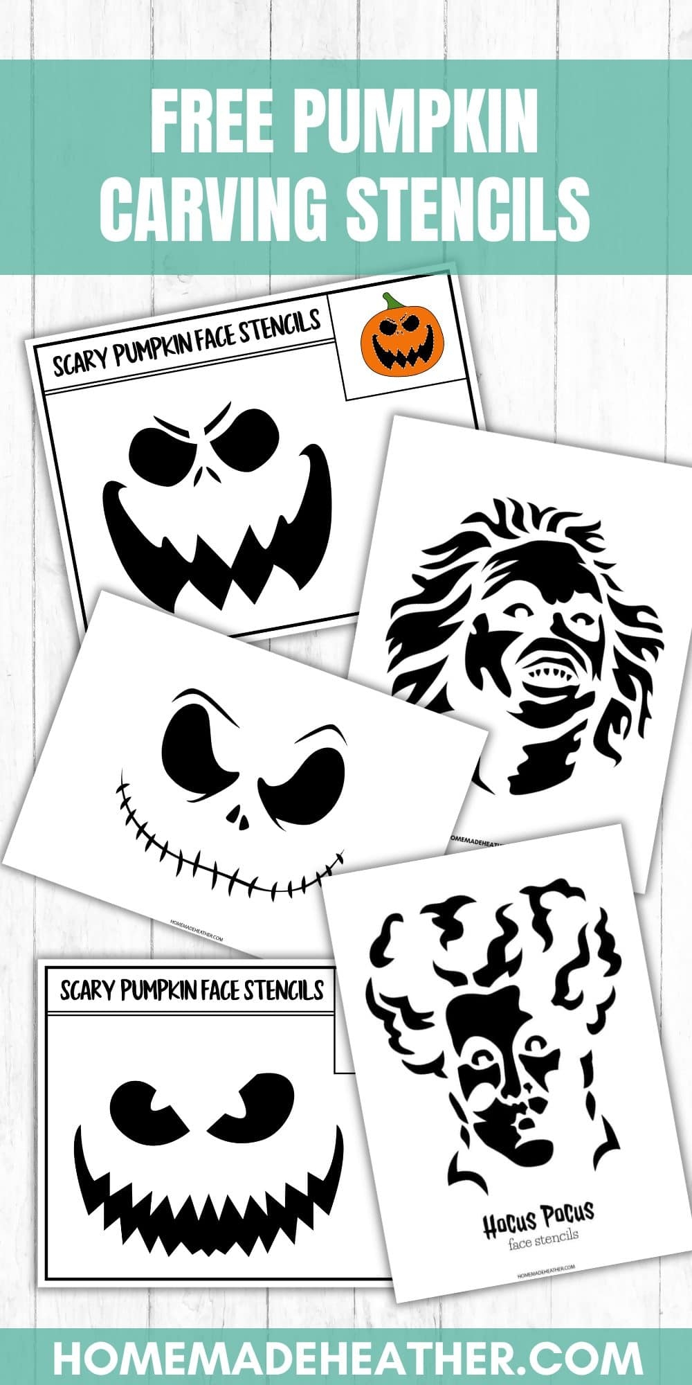 Free Pumpkin Carving Stencils Homemade Heather