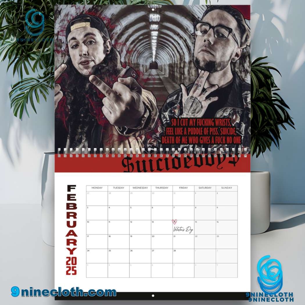 Free Shipping 20 Off Suicideboys Hip Hop Duo 2025 Wall Hanging Calendar 9ninecloth