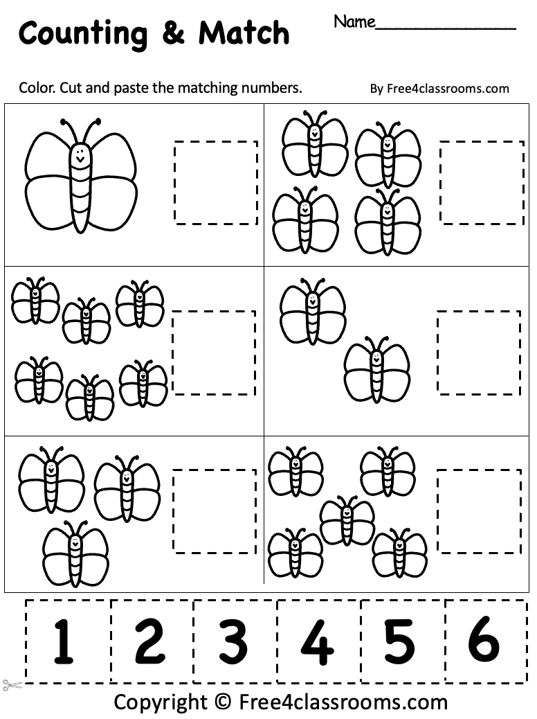 counting printables for preschool