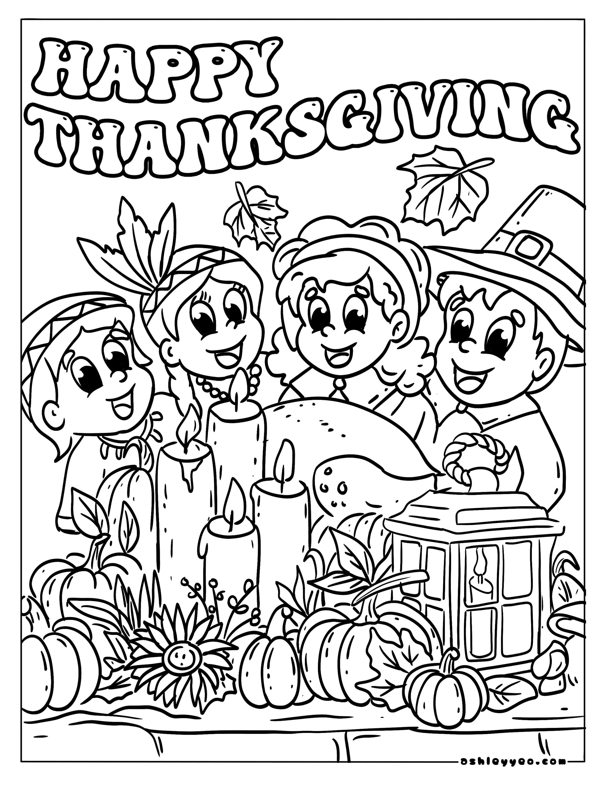 thanksgiving coloring pages printable