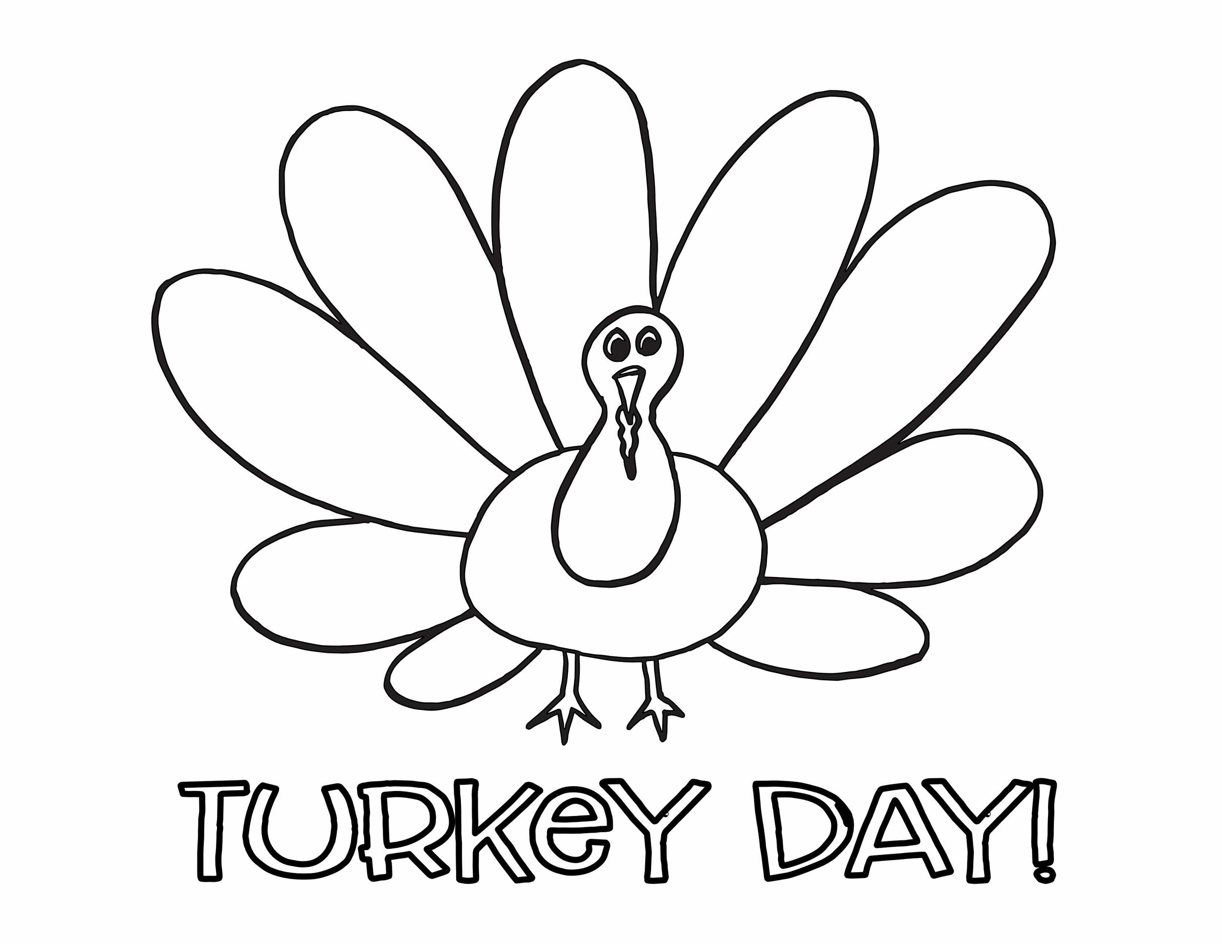 printable turkey coloring page