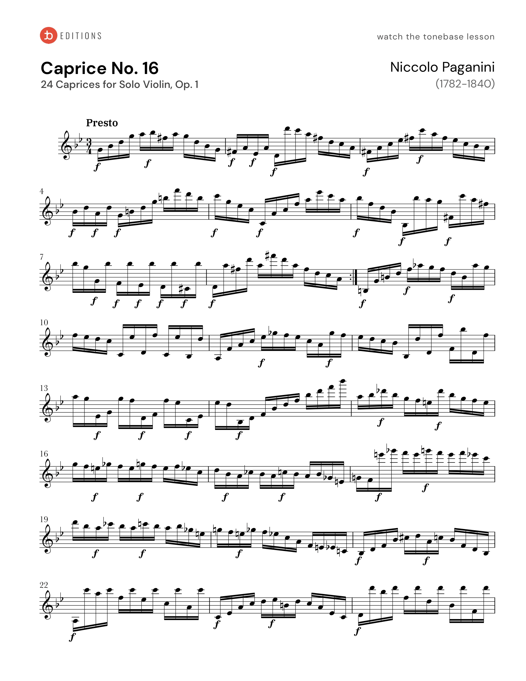 Free Violin Sheet Music Tonebase Violin