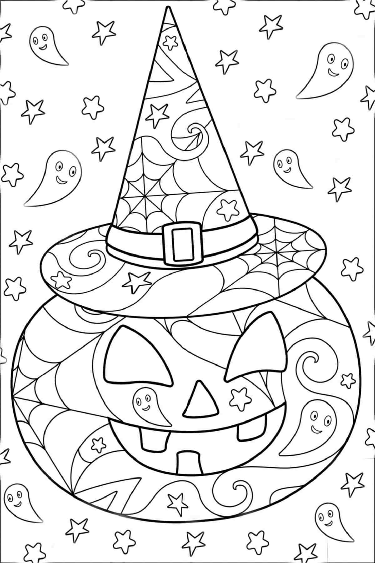 printable coloring sheets halloween edition