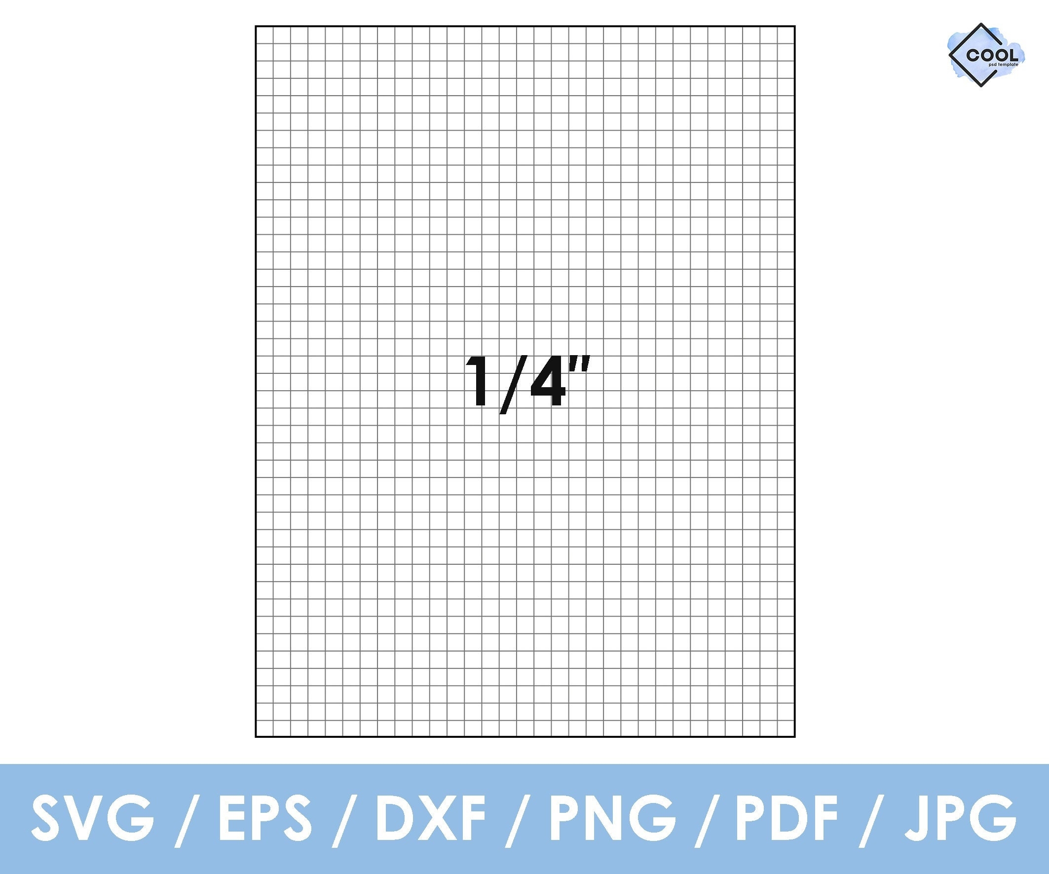 printable graph paper 1/4 inch