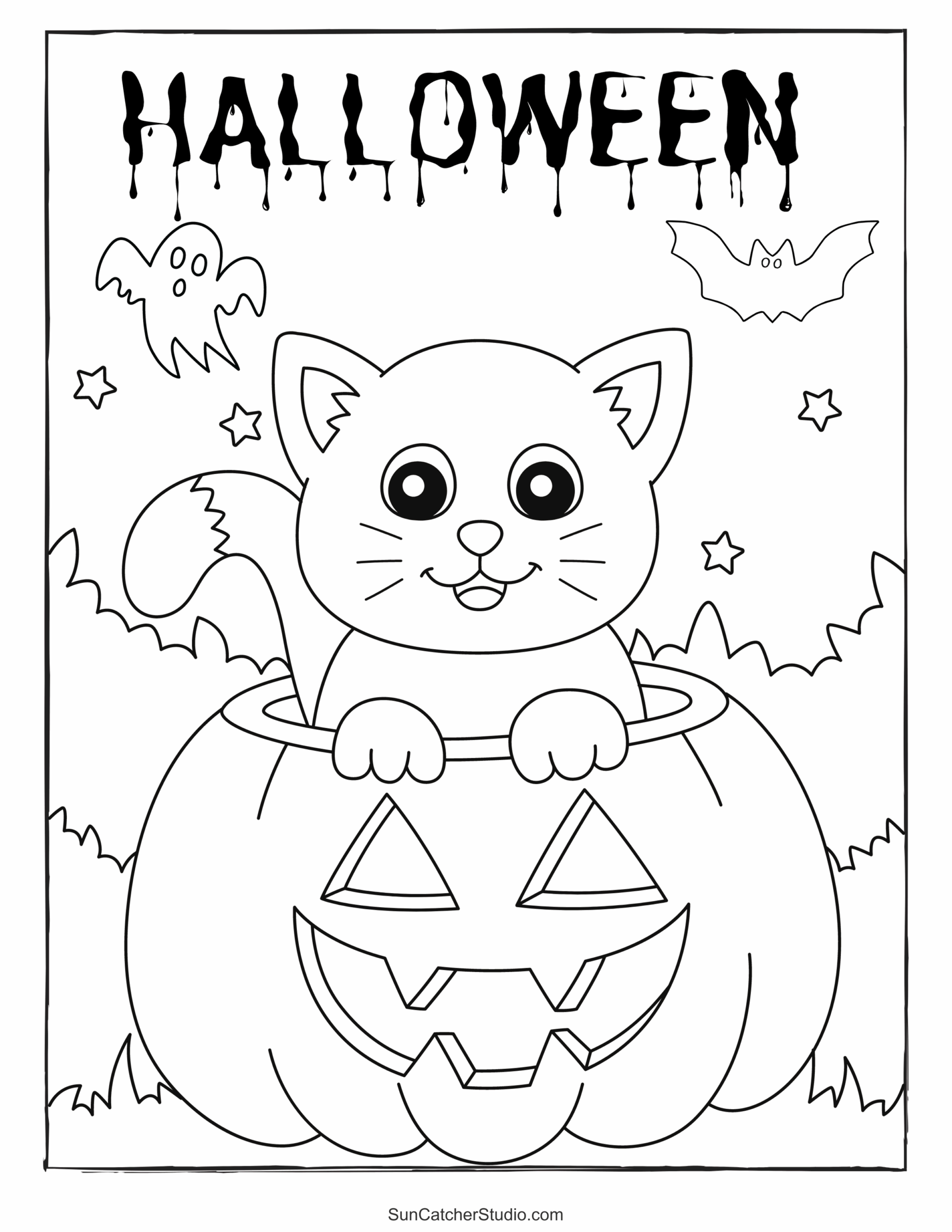 halloween coloring sheets printable