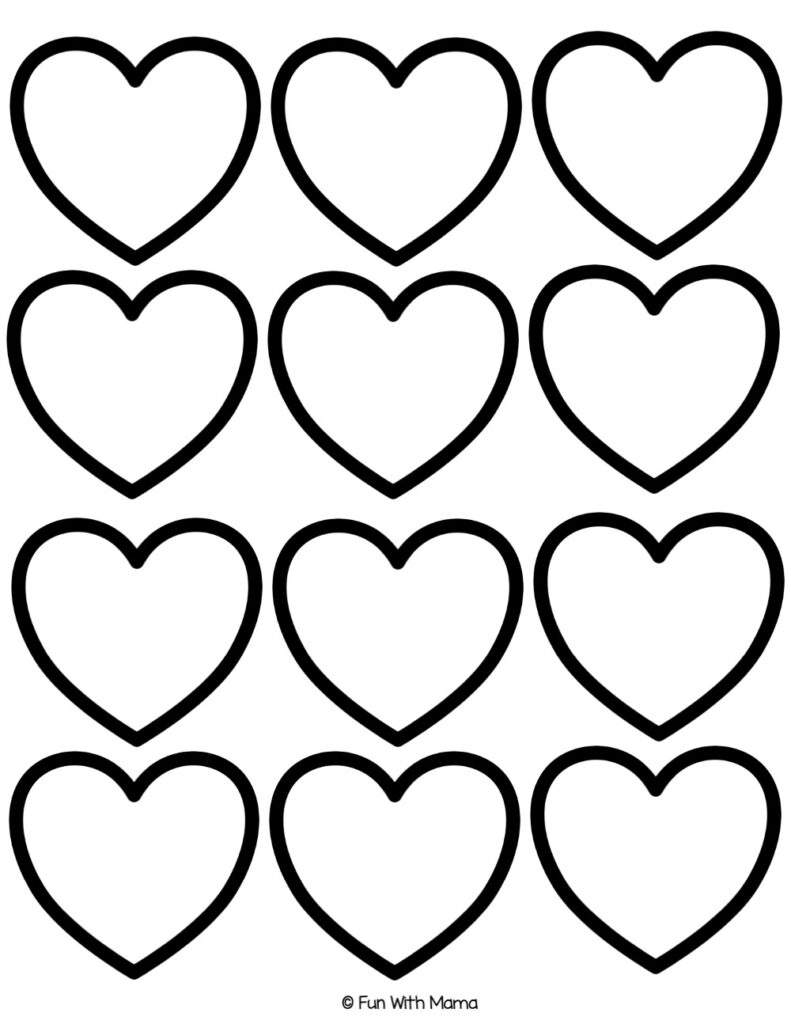 heart template printable free