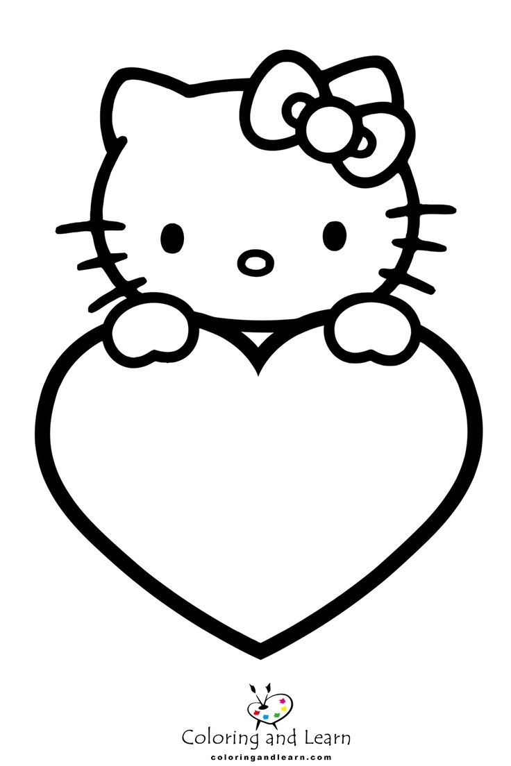 free printable hello kitty coloring pages