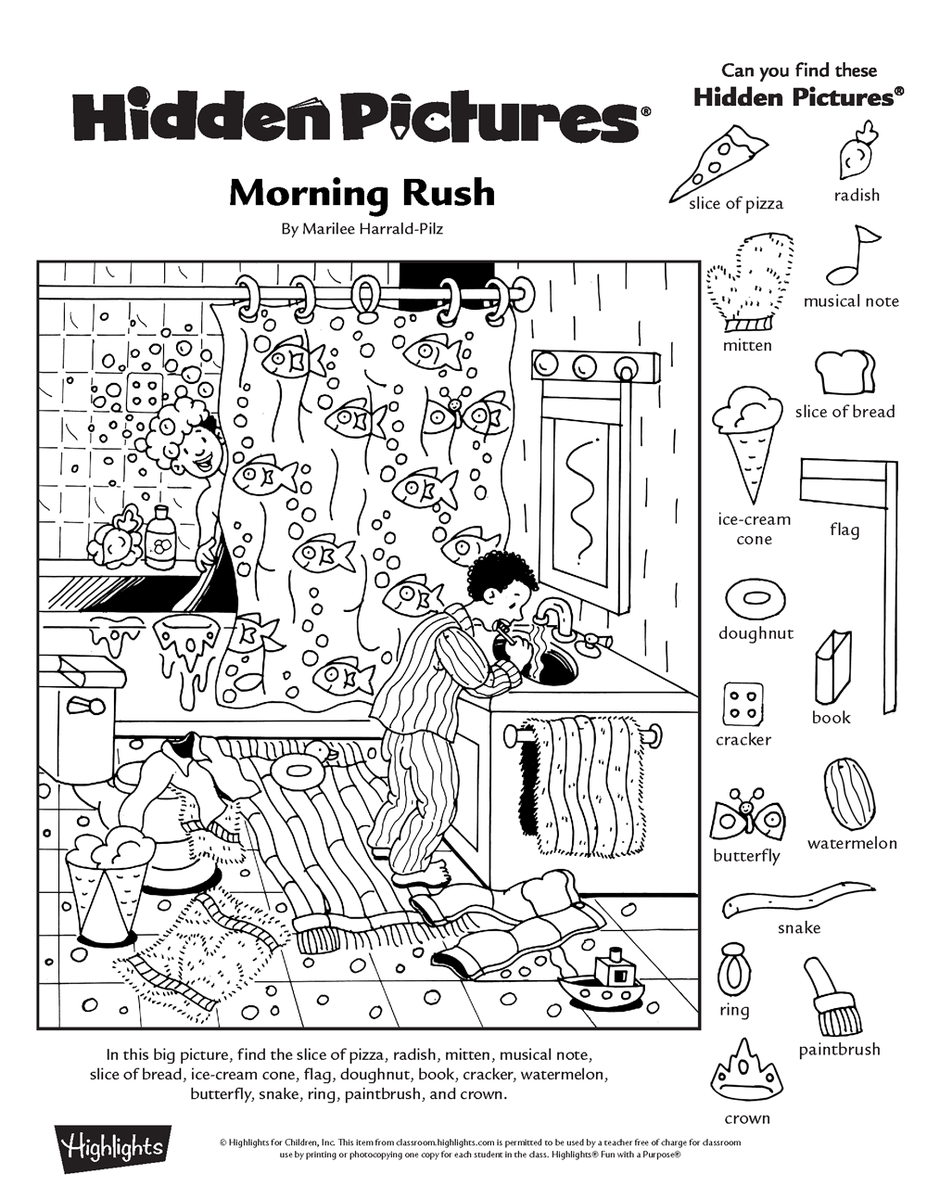 Highlights Hidden Pictures Printable
