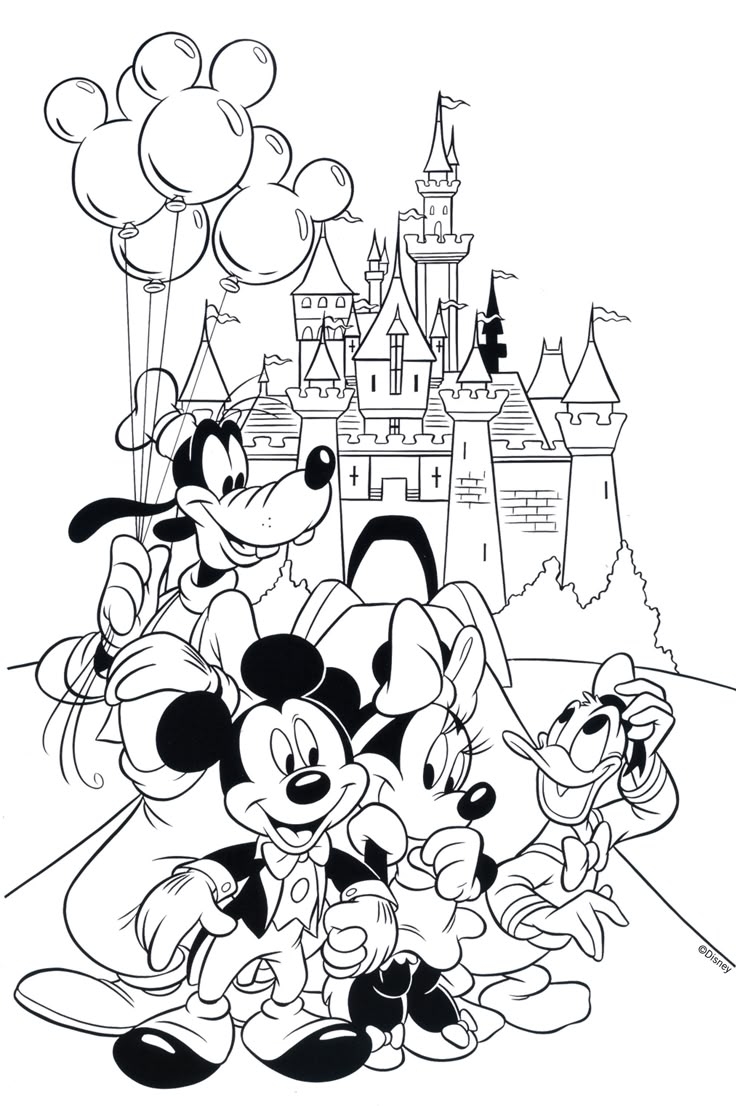 Walt Disney World Printable Coloring Pages
