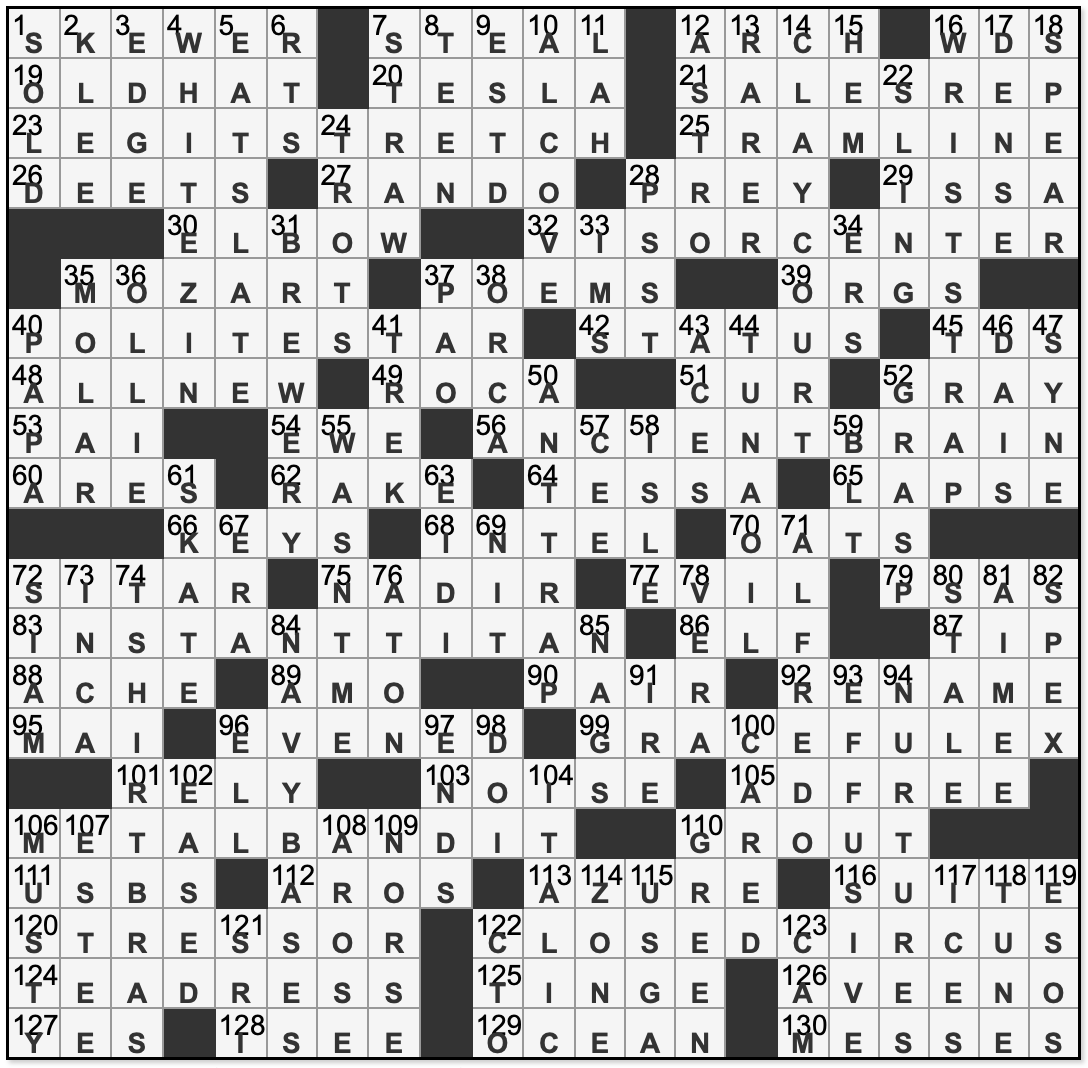 la times crossword printable