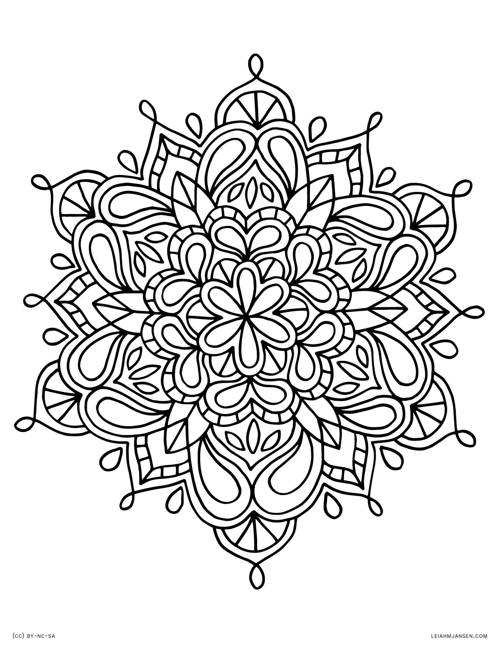 Printable Mandala Coloring Pages