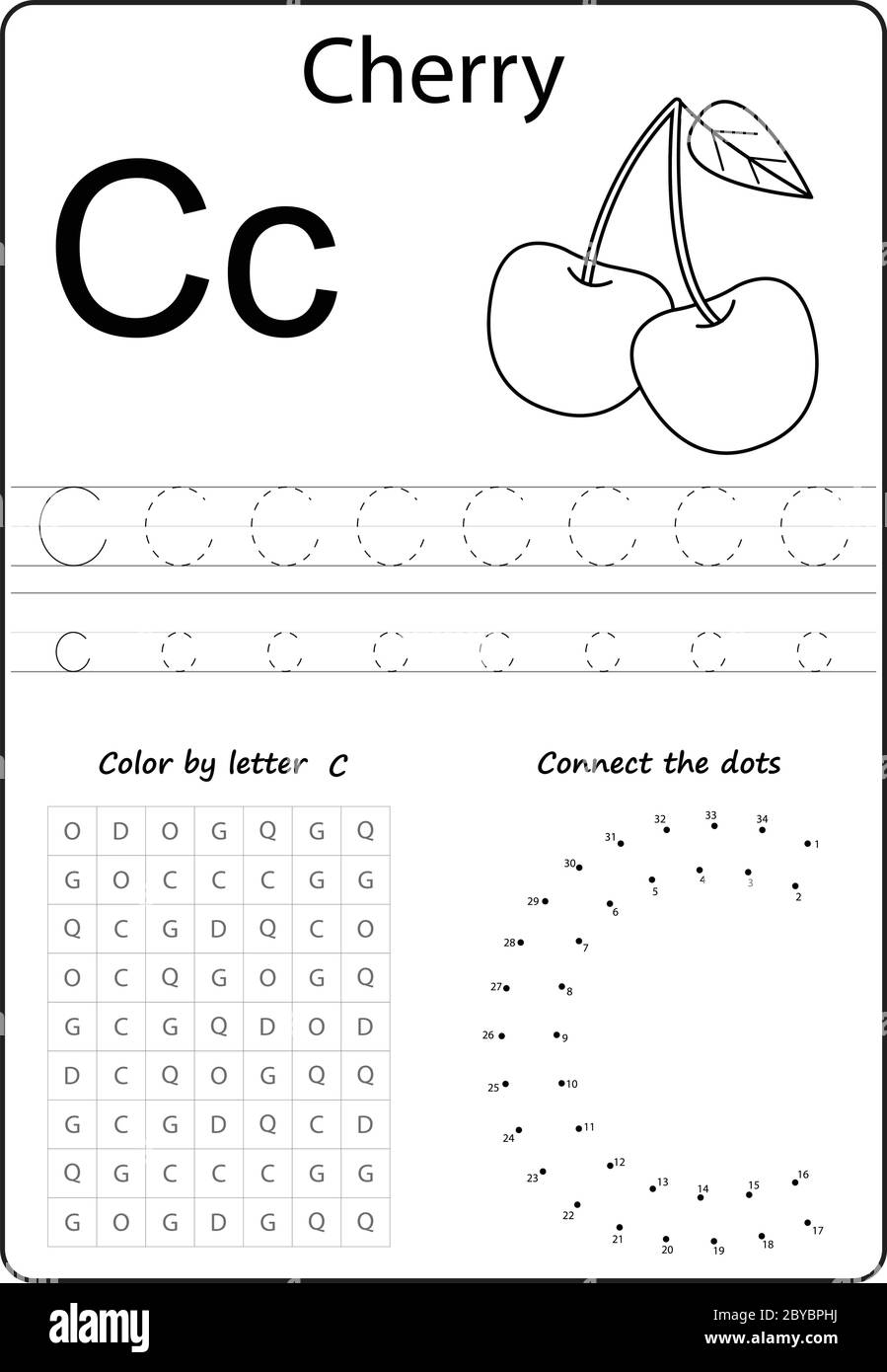 letter c preschool worksheet