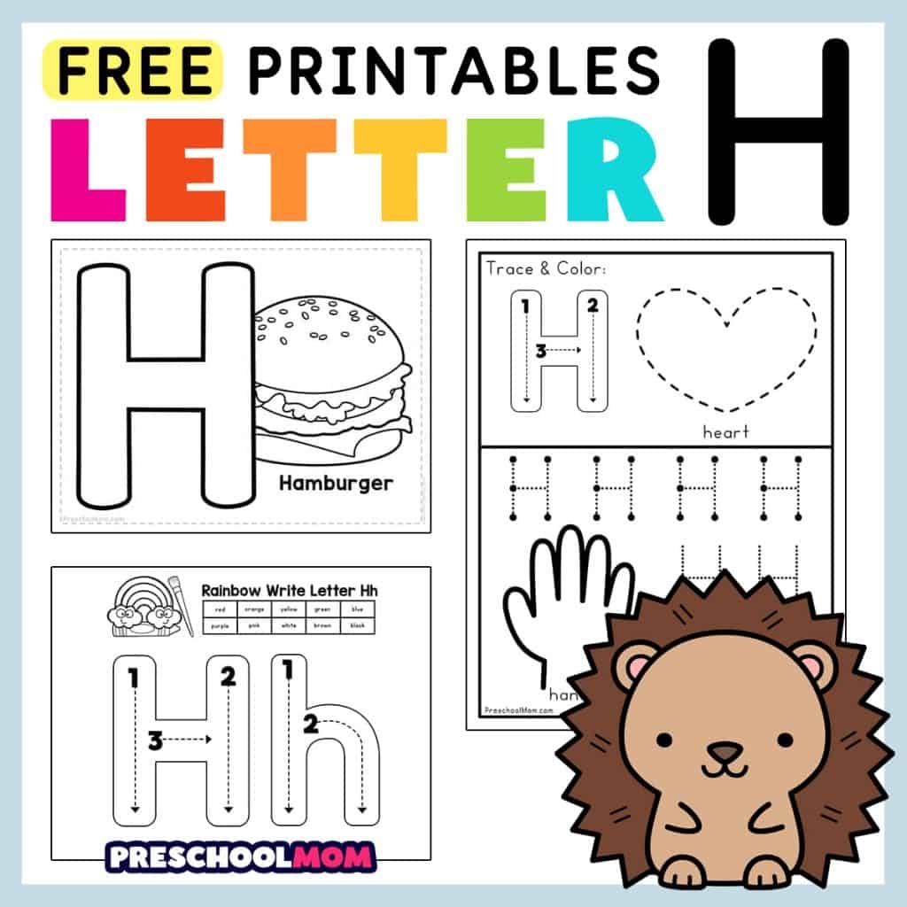 Letter H Worksheets For Preschoolers