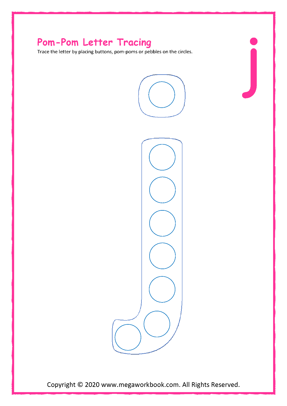 letter j worksheets for preschool