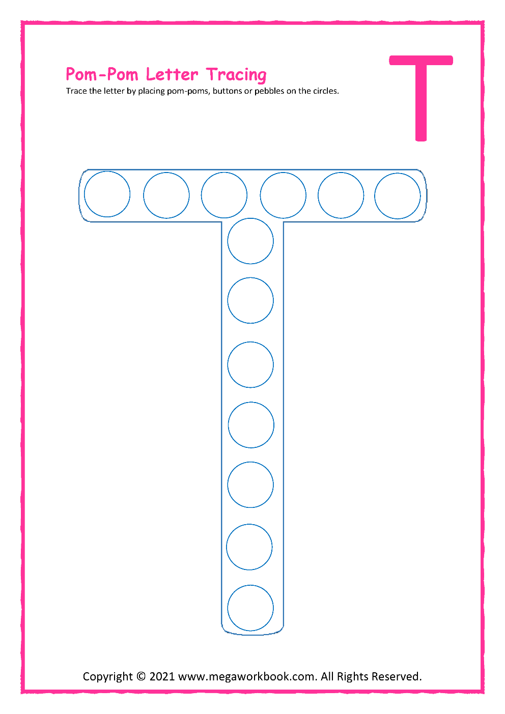 letter t worksheets preschool