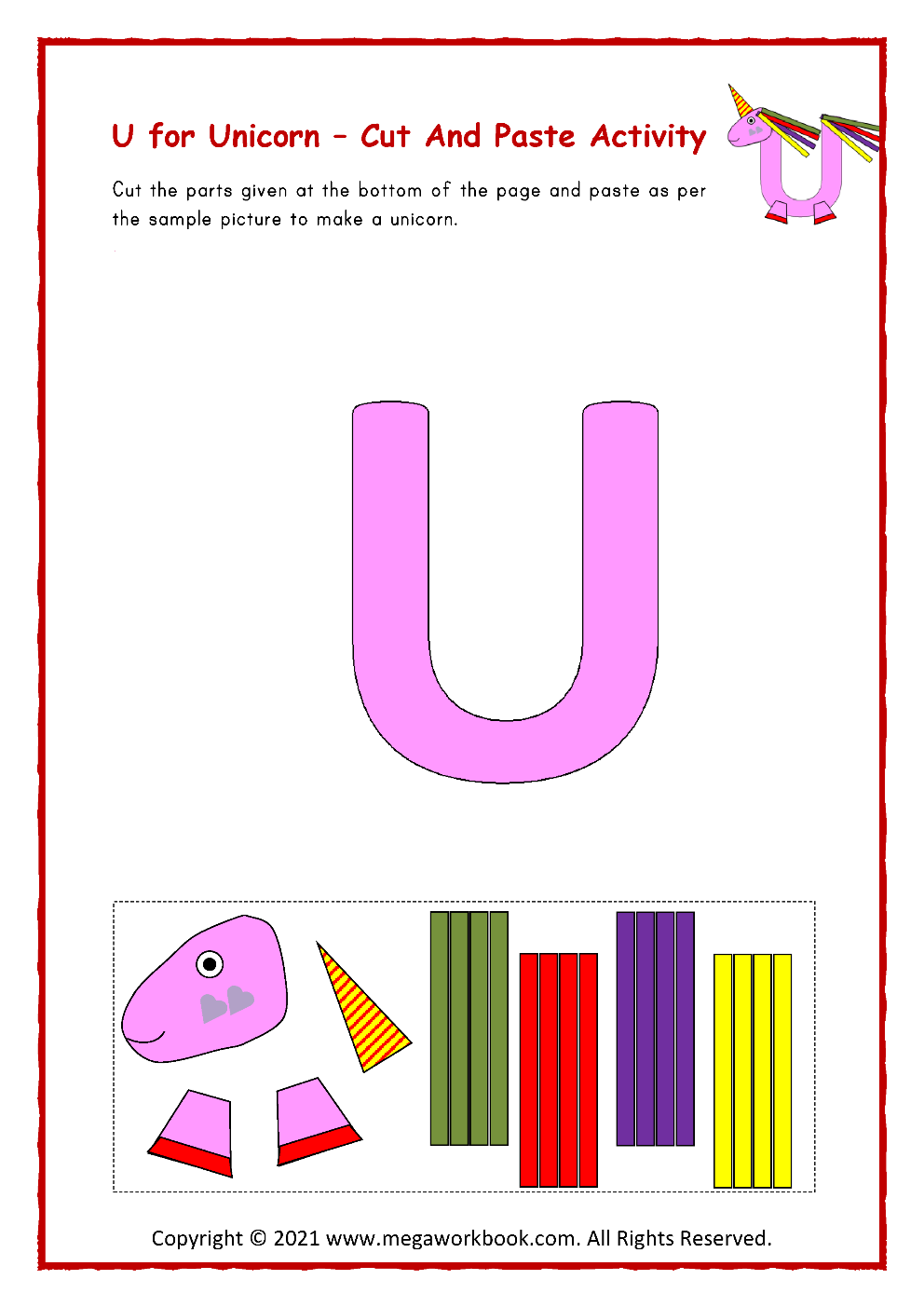 letter u preschool worksheets