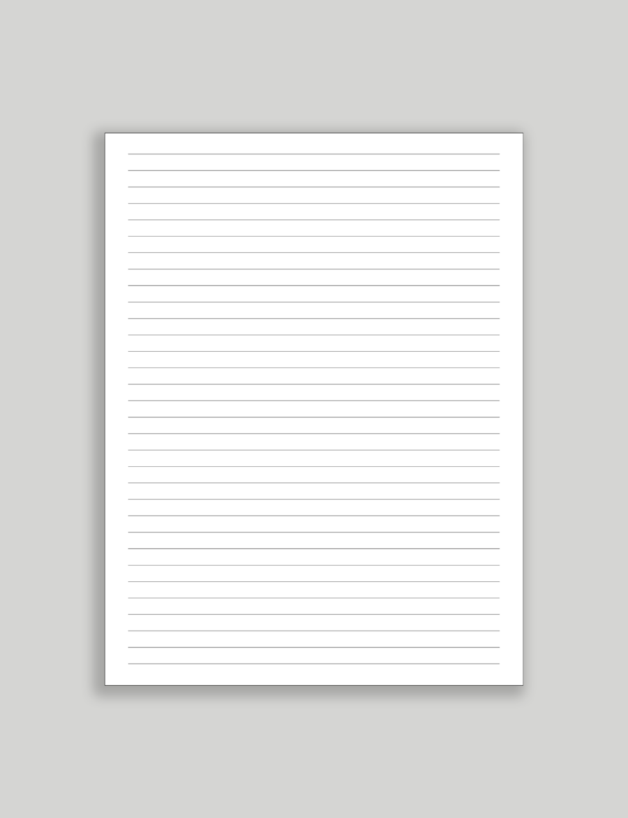 Printable Lined Paper Pdf