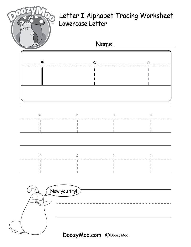 Letter I Tracing Worksheets Preschool