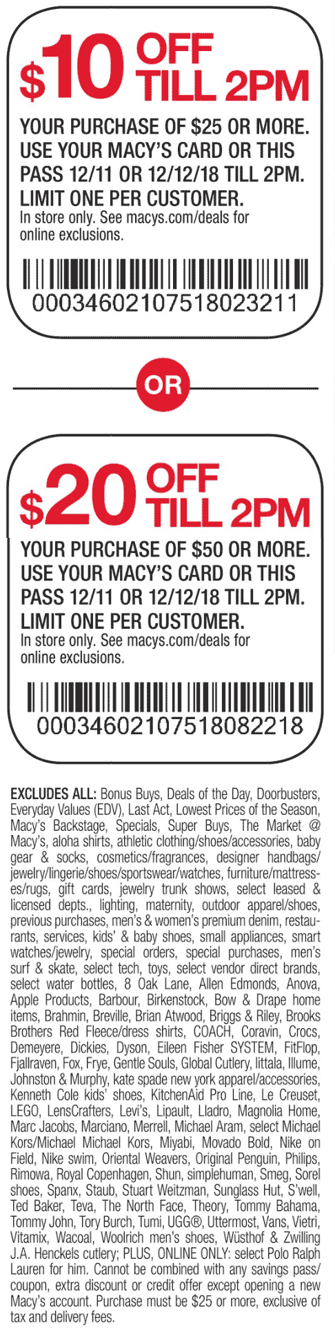 Macys 10 Coupon Printable May 2020 Semashow Worksheets Library