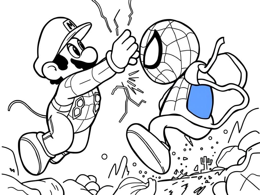 coloring pages spiderman printable