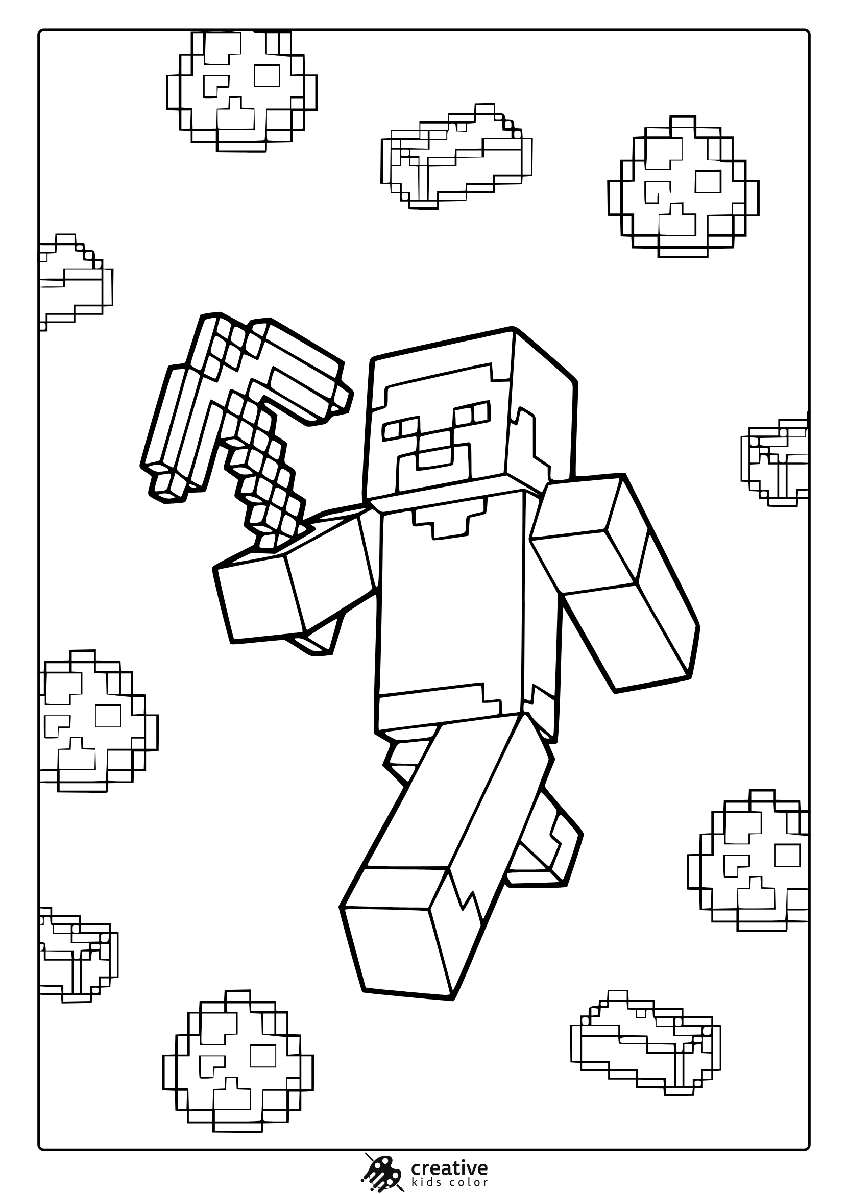 Printable Minecraft Coloring Pages