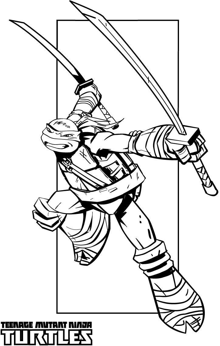 ninja turtles printable coloring pages
