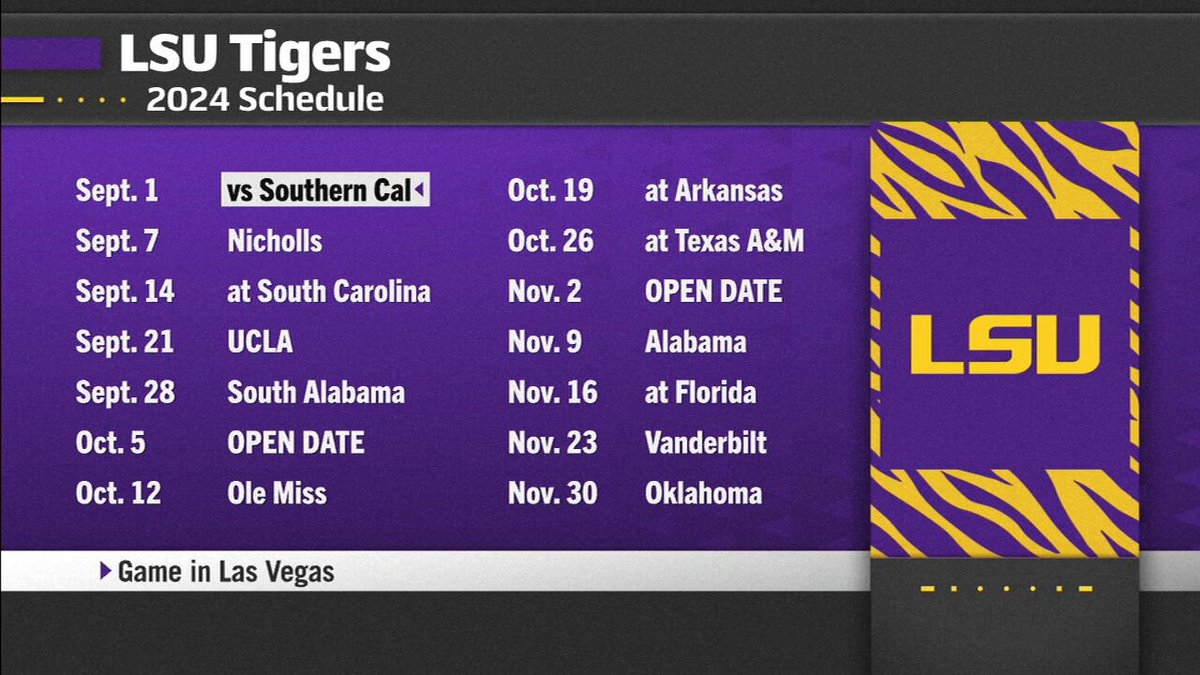 Paul Finebaum On X This Is What College Football Is About This Is Why I Came To LSU CoachBrianKelly On The LSU Schedule In 2024 Which Includes A Season Opener Vs