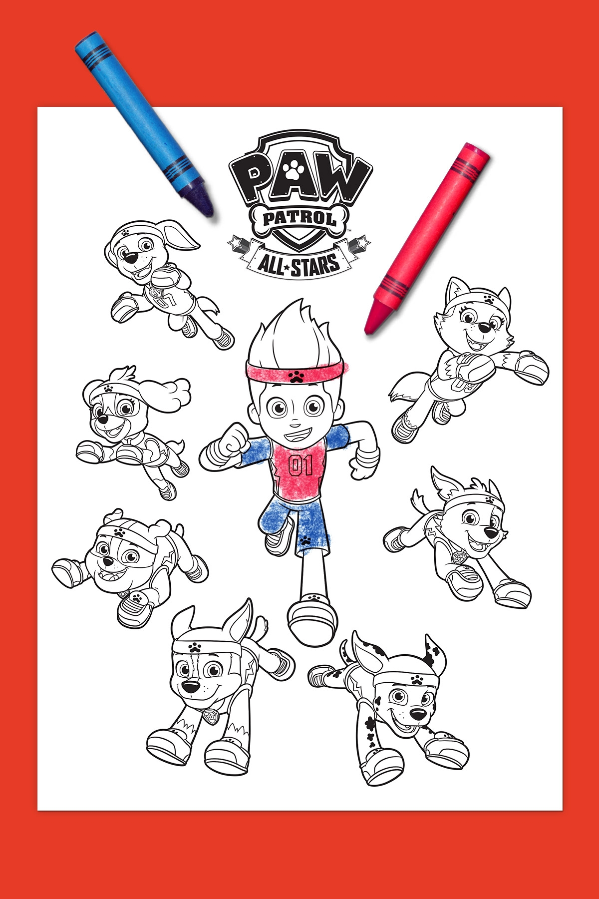 PAW Patrol All Stars Coloring Page Nickelodeon Parents