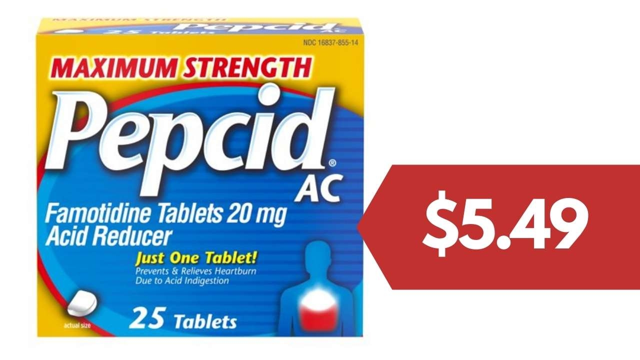 Pepcid Coupon 5 49 Antacid Tablets Southern Savers