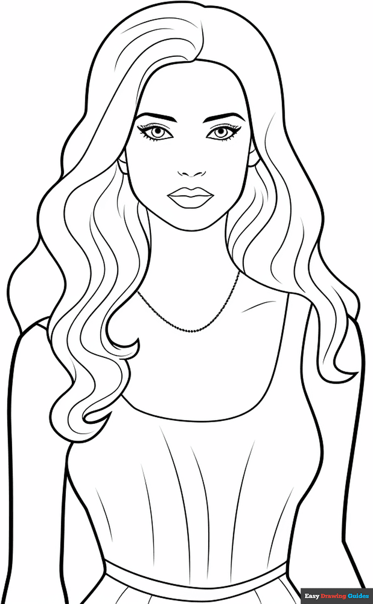 printable barbie printable coloring pages