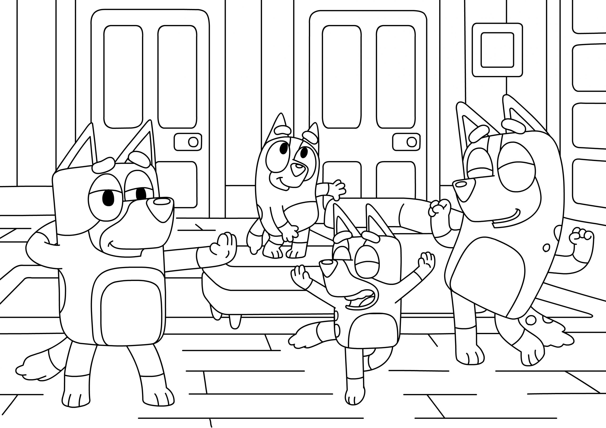 bluey printable coloring pages