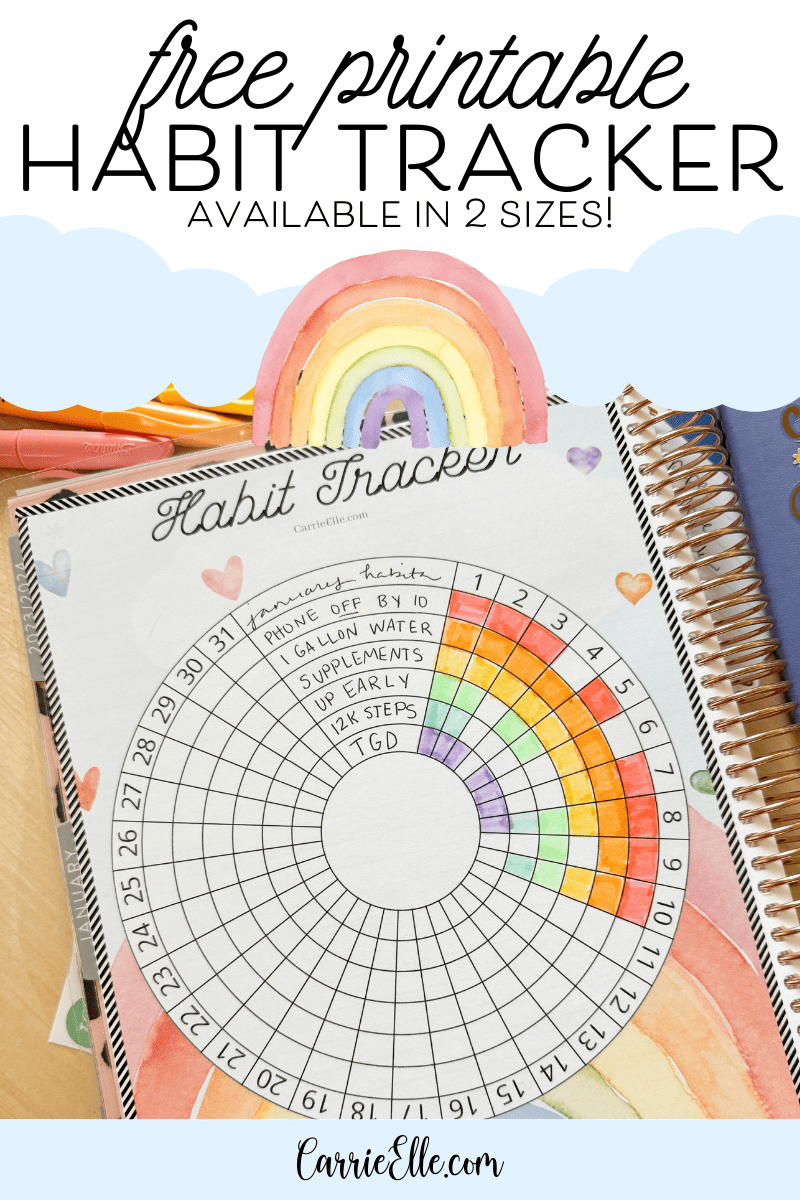 free printable habit tracker