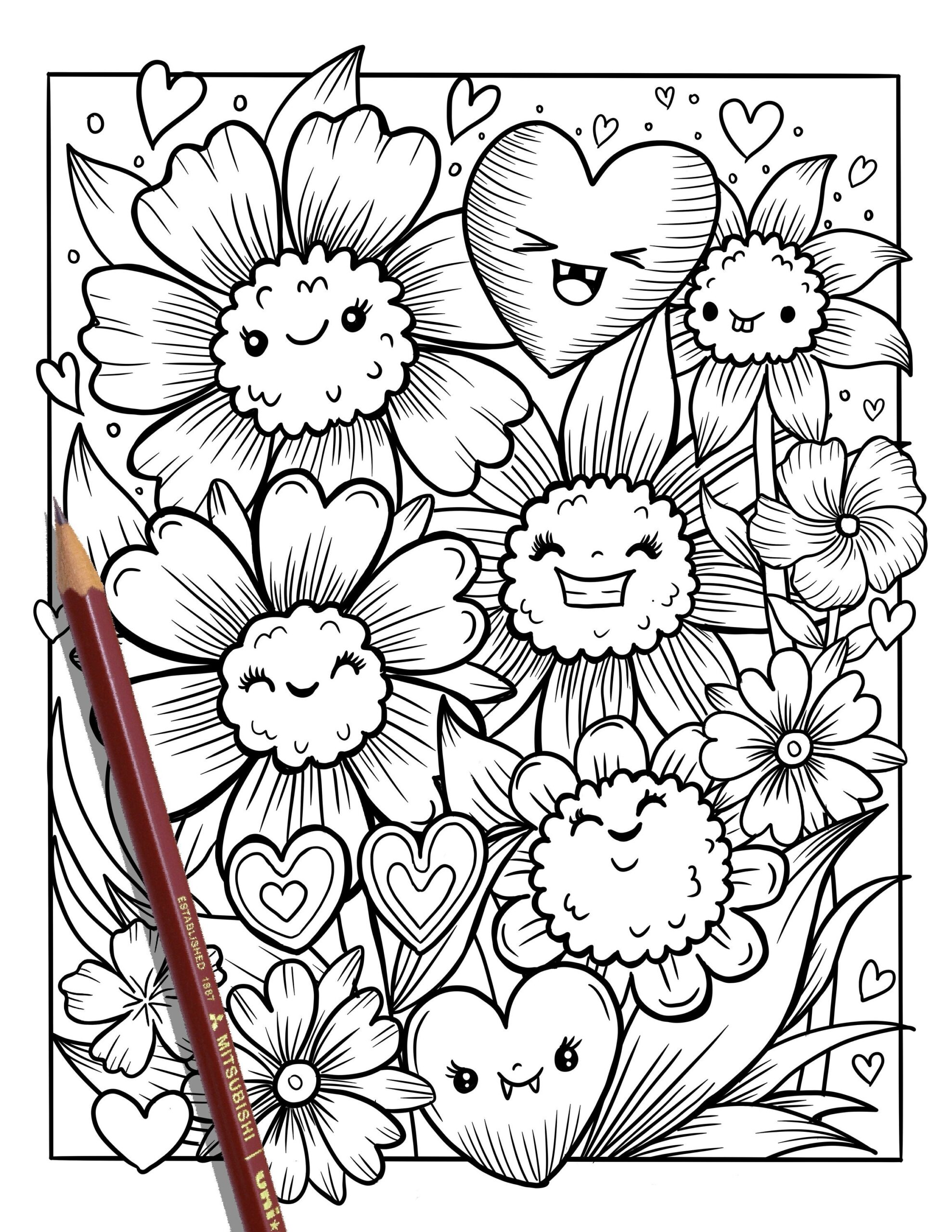 flower coloring pages printable