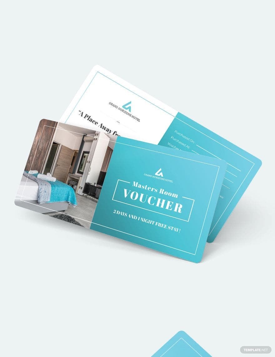Printable Hotel Voucher Template In Illustrator PSD Pages Word Publisher Download Template