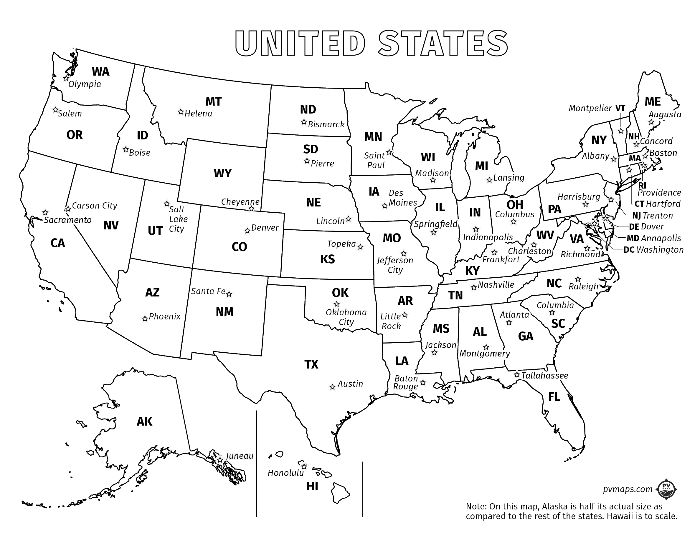 Printable Line Maps Pvmaps