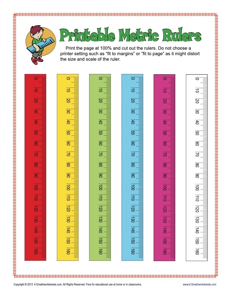 printable ruler with mm