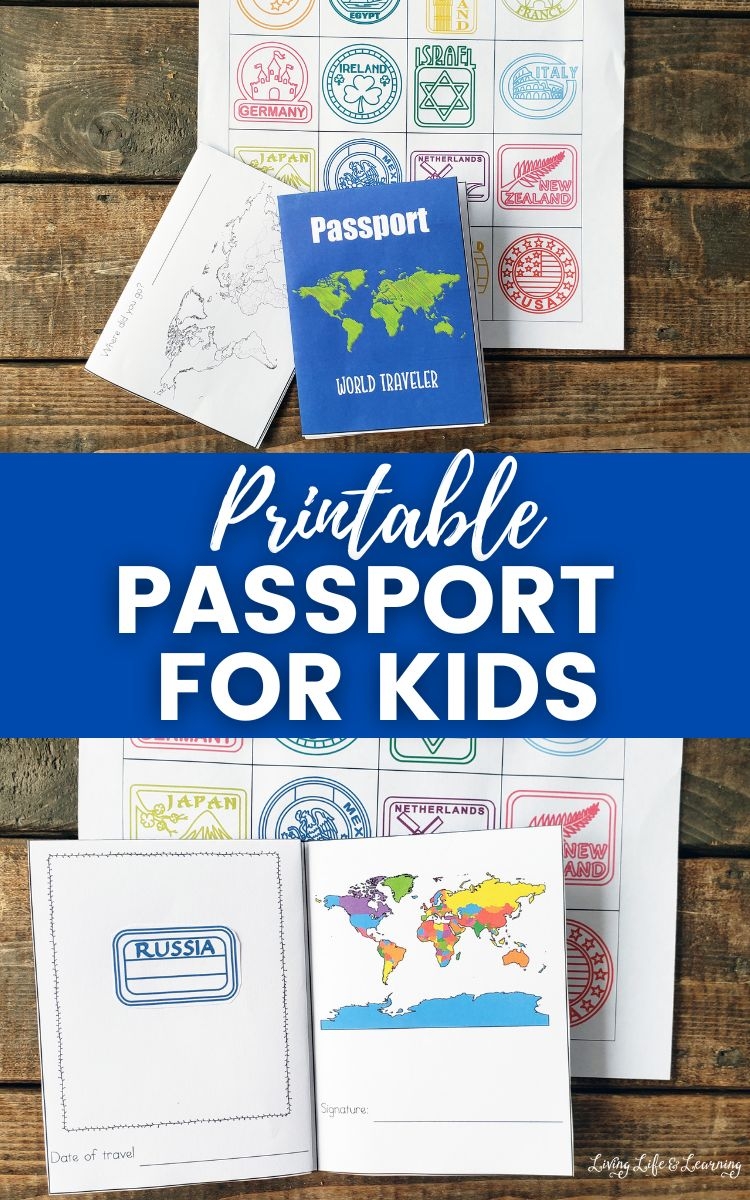 passport book printable editable