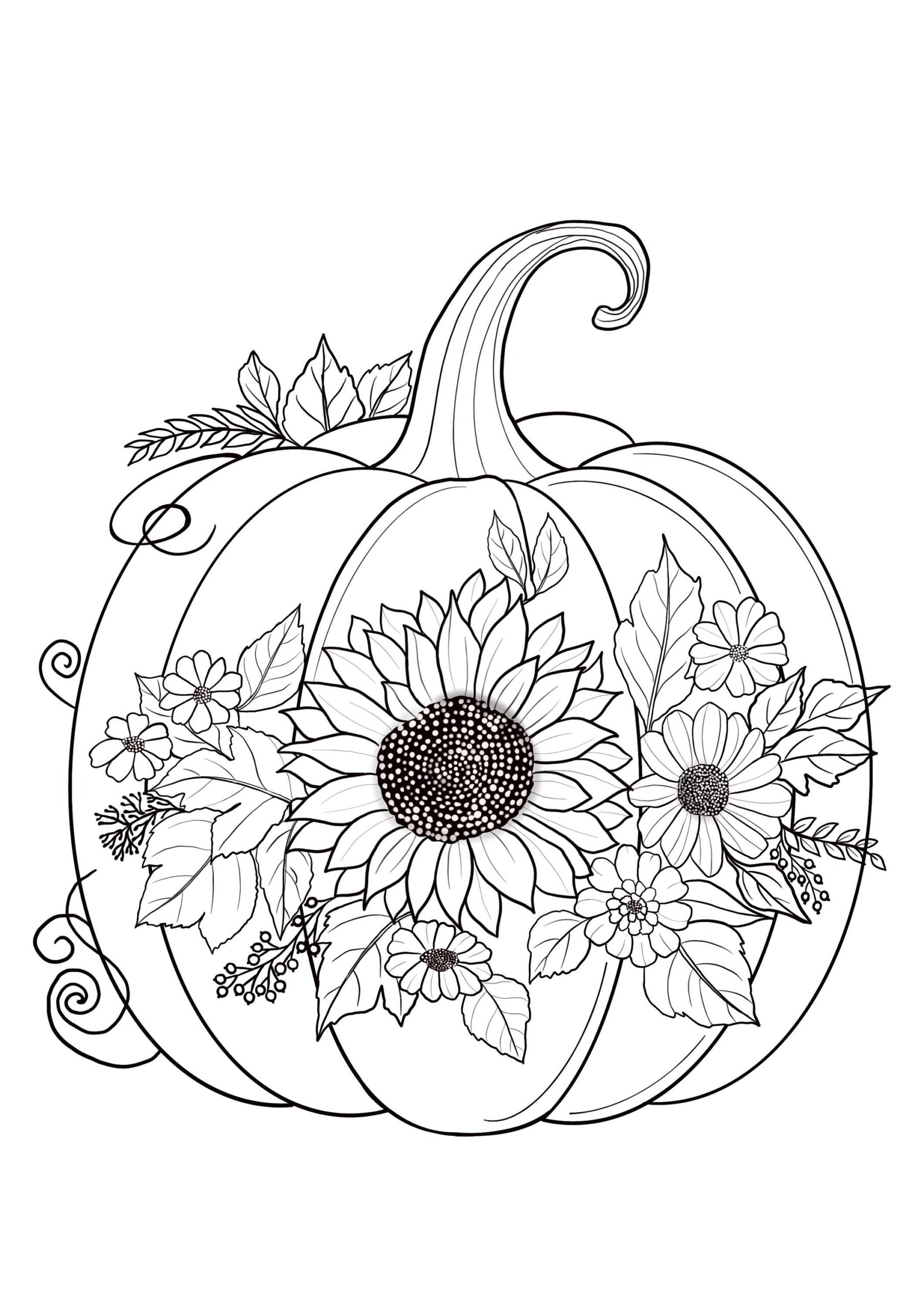 printable autumn pictures to color